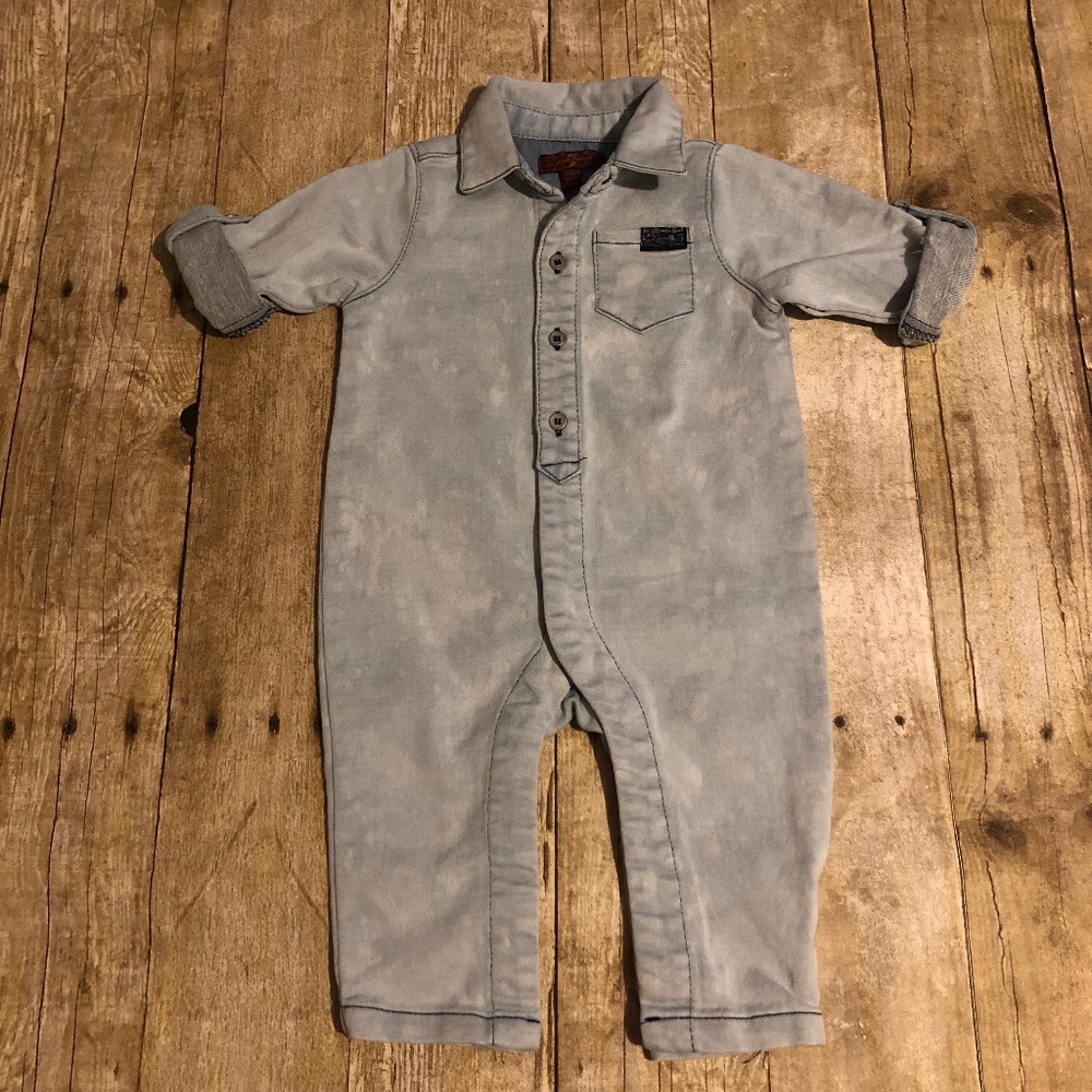 7 FOR ALL MANKIND JEAN JUMPSUIT